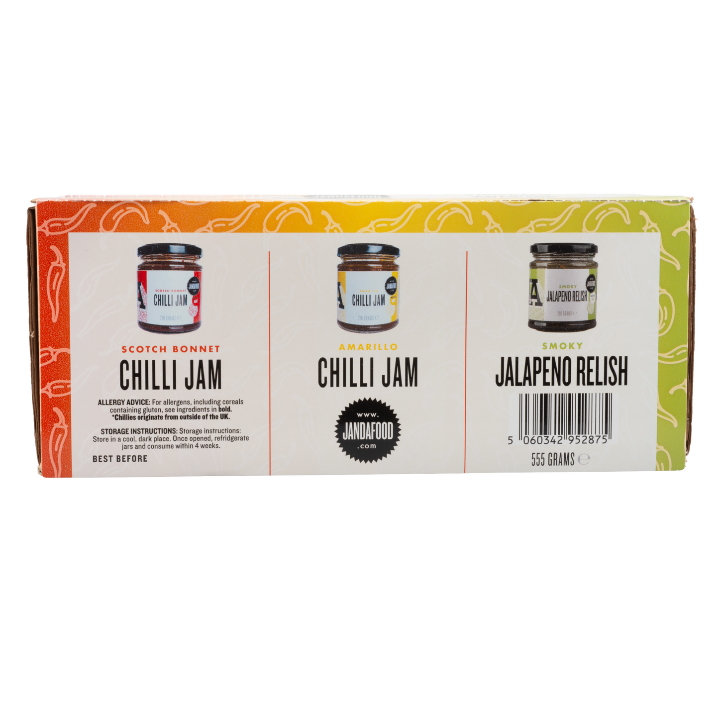Traffic Chilli Jam Gift Box | A fiery selection of 3 different chilli jams and relishes