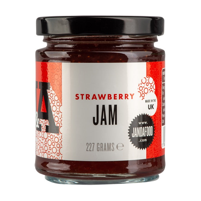 Janda Strawberry Jam, 227g. White cut out