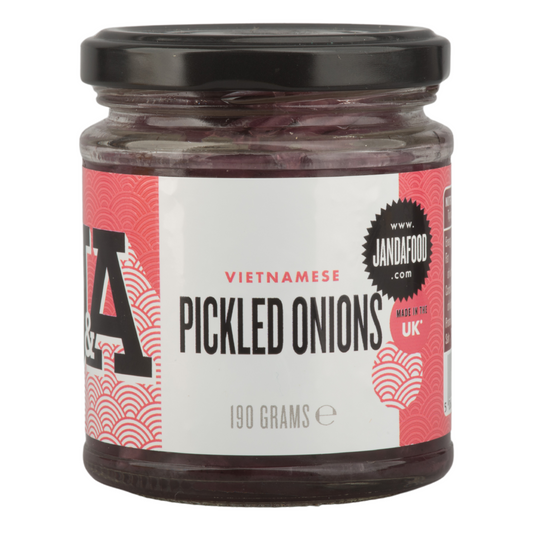 Vietnamese Pickled Onions 190g | Sliced red onions in a spiced red wine vinegar| Suitable for Banh Mi Sandwiches